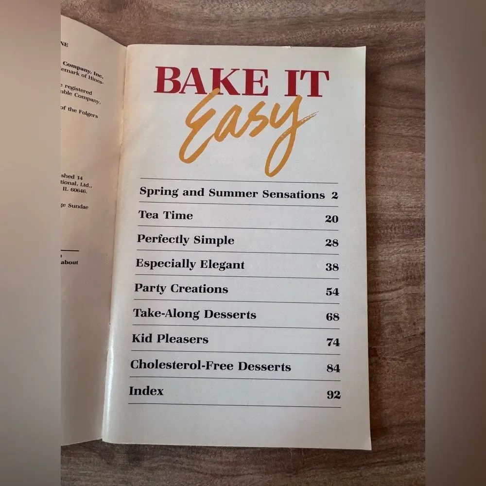 Favorite Recipes Duncan Hines Bake It Easy Magazine 1991